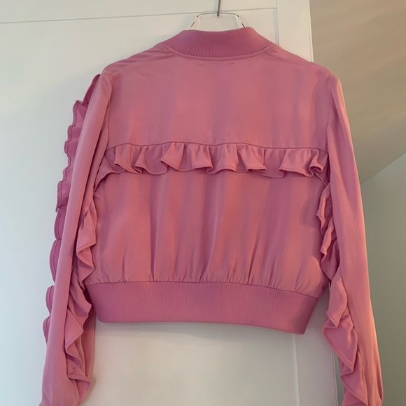 TIBI PINK BOMBER JACKET XS - Picture 4 of 7